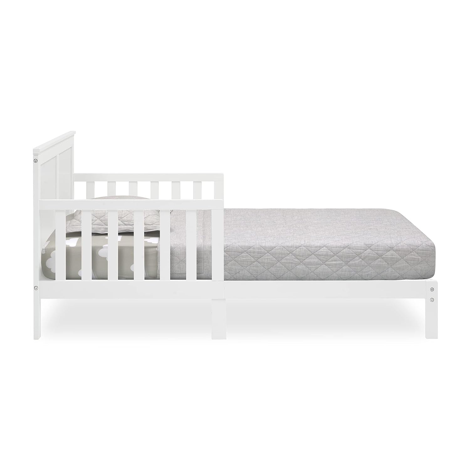 Delta Children Collins Wood Toddler Bed, Greenguard Gold Certified, Bianca White