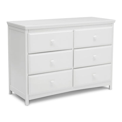 Delta Children Emerson 6 Drawer Dresser with Interlocking Drawers - Greenguard Gold Certified, Grey