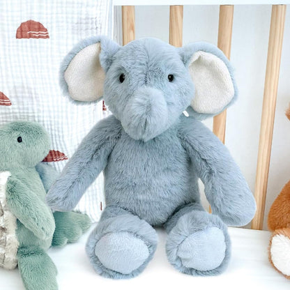 MON AMI Emmie the Elephant Stuffed Animal – 10” Blue, Premium Plush Toy, Soft & Cuddly, Great Gift for Newborns, Kids, Boys, Girls